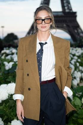 PFW Saint Laurent Front Row Mathilde Pinault attending the Saint Laurent Womenswear Spring Summer 2026 show as part of Paris Fashion Week in Paris, France on September 29, 2025. Photo by Aurore Marechal ABACAPRESS.COM Paris France  Copyright: xMarechalxAurore ABACAx