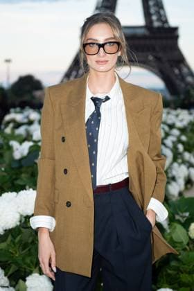 PFW Saint Laurent Front Row Mathilde Pinault attending the Saint Laurent Womenswear Spring Summer 2026 show as part of Paris Fashion Week in Paris, France on September 29, 2025. Photo by Aurore Marechal ABACAPRESS.COM Paris France  Copyright: xMarechalxAurore ABACAx