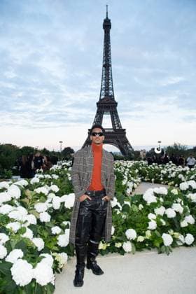 PFW Saint Laurent Front Row Keith Powers attending the Saint Laurent Womenswear Spring Summer 2026 show as part of Paris Fashion Week in Paris, France on September 29, 2025. Photo by Aurore Marechal ABACAPRESS.COM Paris France  Copyright: xMarechalxAurore ABACAx