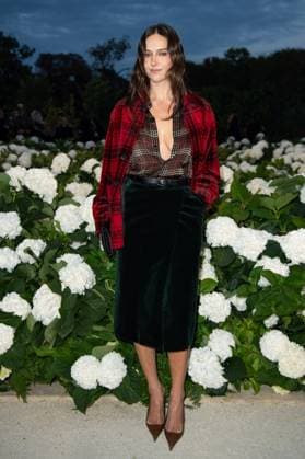 PFW Saint Laurent Front Row Devon Lee Carlson attending the Saint Laurent Womenswear Spring Summer 2026 show as part of Paris Fashion Week in Paris, France on September 29, 2025. Photo by Aurore Marechal ABACAPRESS.COM Paris France  Copyright: xMarechalxAurore ABACAx