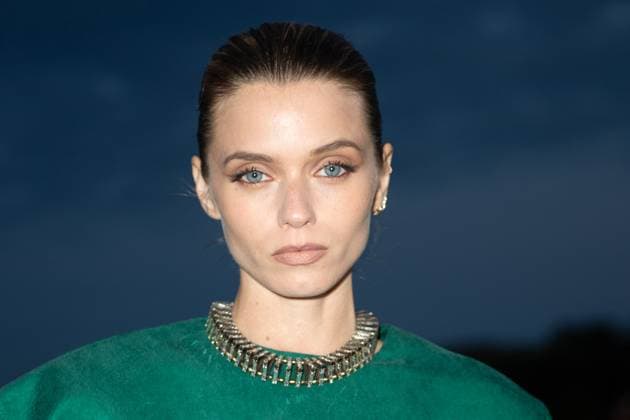 PFW Saint Laurent Front Row Abbey Lee attending the Saint Laurent Womenswear Spring Summer 2026 show as part of Paris Fashion Week in Paris, France on September 29, 2025. Photo by Aurore Marechal ABACAPRESS.COM Paris France  Copyright: xMarechalxAurore ABACAx