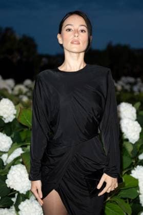 PFW Saint Laurent Front Row AnaLuisa Corrigan attending the Saint Laurent Womenswear Spring Summer 2026 show as part of Paris Fashion Week in Paris, France on September 29, 2025. Photo by Aurore Marechal ABACAPRESS.COM Paris France  Copyright: xMarechalxAurore ABACAx