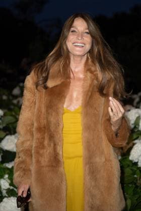 PFW Saint Laurent Front Row Carla Bruni attending the Saint Laurent Womenswear Spring Summer 2026 show as part of Paris Fashion Week in Paris, France on September 29, 2025. Photo by Aurore Marechal ABACAPRESS.COM Paris France  Copyright: xMarechalxAurore ABACAx