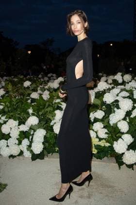 PFW Saint Laurent Front Row Alexandra Agoston attending the Saint Laurent Womenswear Spring Summer 2026 show as part of Paris Fashion Week in Paris, France on September 29, 2025. Photo by Aurore Marechal ABACAPRESS.COM Paris France  Copyright: xMarechalxAurore ABACAx
