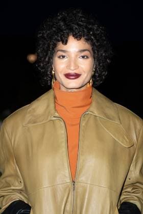 PFW Saint Laurent Front Row Indya Moore attending the Saint Laurent Womenswear Spring Summer 2026 show as part of Paris Fashion Week in Paris, France on September 29, 2025. Photo by Aurore Marechal ABACAPRESS.COM Paris France  Copyright: xMarechalxAurore ABACAx