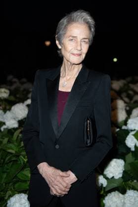 PFW Saint Laurent Front Row Charlotte Rampling attending the Saint Laurent Womenswear Spring Summer 2026 show as part of Paris Fashion Week in Paris, France on September 29, 2025. Photo by Aurore Marechal ABACAPRESS.COM Paris France  Copyright: xMarechalxAurore ABACAx