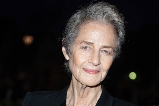 PFW Saint Laurent Front Row Charlotte Rampling attending the Saint Laurent Womenswear Spring Summer 2026 show as part of Paris Fashion Week in Paris, France on September 29, 2025. Photo by Aurore Marechal ABACAPRESS.COM Paris France  Copyright: xMarechalxAurore ABACAx