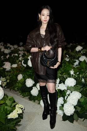PFW Saint Laurent Front Row Annie attending the Saint Laurent Womenswear Spring Summer 2026 show as part of Paris Fashion Week in Paris, France on September 29, 2025. Photo by Aurore Marechal ABACAPRESS.COM Paris France  Copyright: xMarechalxAurore ABACAx