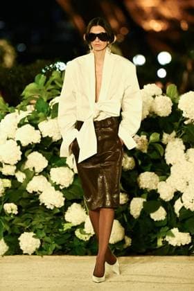PFW Saint Laurent Runway A model walks the runway during the Saint Laurent Womenswear Spring Summer 2026 show as part of Paris Fashion Week in Paris, France on September 29, 2025. Photo by Aurore Marechal ABACAPRESS.COM Paris France  Copyright: xMarechalxAurore ABACAx