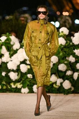 PFW Saint Laurent Runway A model walks the runway during the Saint Laurent Womenswear Spring Summer 2026 show as part of Paris Fashion Week in Paris, France on September 29, 2025. Photo by Aurore Marechal ABACAPRESS.COM Paris France  Copyright: xMarechalxAurore ABACAx