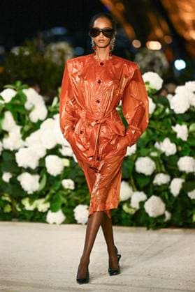 PFW Saint Laurent Runway A model walks the runway during the Saint Laurent Womenswear Spring Summer 2026 show as part of Paris Fashion Week in Paris, France on September 29, 2025. Photo by Aurore Marechal ABACAPRESS.COM Paris France  Copyright: xMarechalxAurore ABACAx