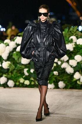 PFW Saint Laurent Runway A model walks the runway during the Saint Laurent Womenswear Spring Summer 2026 show as part of Paris Fashion Week in Paris, France on September 29, 2025. Photo by Aurore Marechal ABACAPRESS.COM Paris France  Copyright: xMarechalxAurore ABACAx