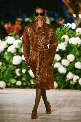 PFW Saint Laurent Runway A model walks the runway during the Saint Laurent Womenswear Spring Summer 2026 show as part of Paris Fashion Week in Paris, France on September 29, 2025. Photo by Aurore Marechal ABACAPRESS.COM Paris France  Copyright: xMarechalxAurore ABACAx