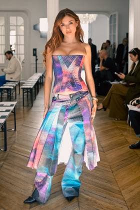 PFW - Weinsanto Front Row Isi¨a Arcangeletti attends the Weinsanto Womenswear Spring Summer 2026 show as part of Paris Fashion Week on September 29, 2025 in Paris, France. Photo by Jana Call me J ABACAPRESS.COM Paris Ile de France France  Copyright: xJanaxCallxmexJ ABACAx