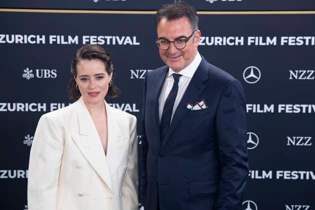 Claire Foy and Christian Jungen at the premiere of the feature film H Is for Hawk at the 21 Zurich Film Festival 2025 in the Kongresssaal Zurich, 29 09 2025 Foto:xA.xRaemyx xFuturexImagex foy_5918