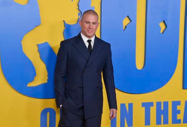Cast member Channing Tatum attends the premiere of the biographical motion picture crime drama Roofman at Paramount Pictures Studio in Los Angeles on Monday, September 29, 2025. Storyline: A charismatic criminal, while on the run from the police, hides on the roof of a toy store. There, he adopts a new identity and becomes involved with an employee, beginning a relationship as unlikely as it is risky.  LAP2025092915 JIMxRUYMEN