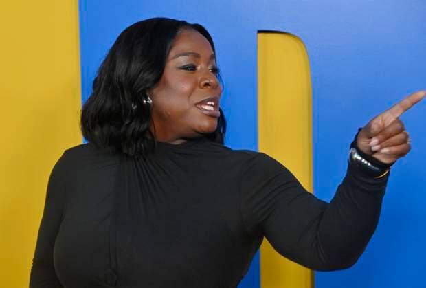 Cast member Uzo Aduba attends the premiere of the biographical motion picture crime drama Roofman at Paramount Pictures Studio in Los Angeles on Monday, September 29, 2025. Storyline: A charismatic criminal, while on the run from the police, hides on the roof of a toy store. There, he adopts a new identity and becomes involved with an employee, beginning a relationship as unlikely as it is risky.  LAP2025092925 JIMxRUYMEN