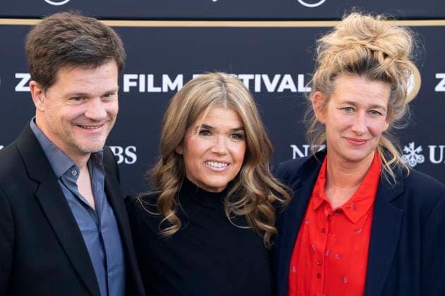 Benjamin Herrmann, Anke Engelke and Neele Leana Vollmar at the premiere of the feature film Dann passiert das Leben at the 21 Zurich Film Festival 2025 in the Kongresssaal Zurich, 29 09 2025 Foto:xA.xRaemyx xFuturexImagex leben_5911
