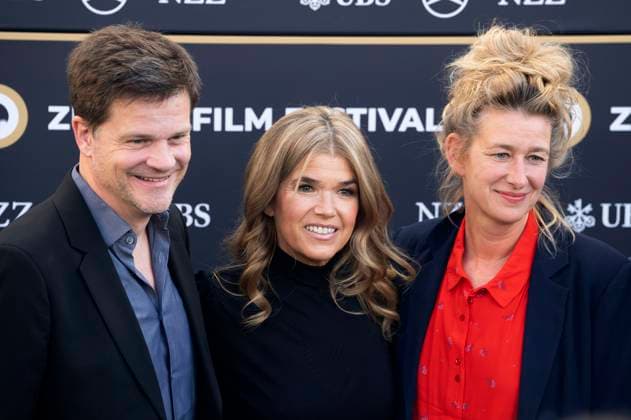 Benjamin Herrmann, Anke Engelke and Neele Leana Vollmar at the premiere of the feature film Dann passiert das Leben at the 21 Zurich Film Festival 2025 in the Kongresssaal Zurich, 29 09 2025 Foto:xA.xRaemyx xFuturexImagex leben_5913