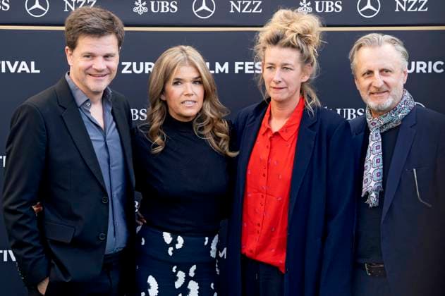 Benjamin Herrmann, Anke Engelke, Neele Leana Vollmar and Robert Marciniak at the premiere of the feature film Dann passiert das Leben at the 21 Zurich Film Festival 2025 in the Kongresssaal Zurich, 29 09 2025 Foto:xA.xRaemyx xFuturexImagex leben_5915
