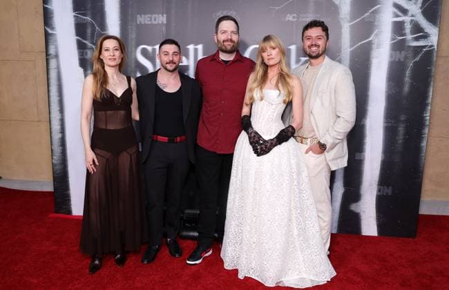 Los Angeles Premiere Of Neon s Shelby Oaks 29 Septmber 2025 . Hollywood, California - Chris Stuckmann, Emily Bennett, Anthony Baldasare, Camille Sullivan, Eric Francis Melaragni, Sarah Durn At Los Angeles Premiere Of Neon s Shelby Oaks held at The Egyptian Theatre in Hollywood., Credit:Sadou Faye Avalon United States, CA, El Segundo, The Egyptian Theatre Hollywood Copyright: xSadouxFayex xAvalonx 1041790359