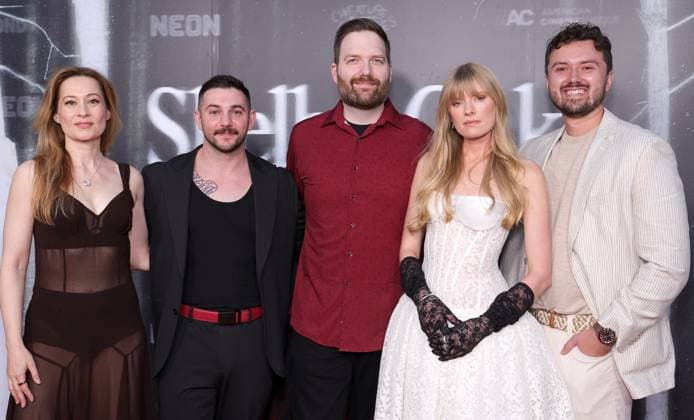 Shelby Oaks Premiere - LA Chris Stuckmann, Anthony Baldasare, Camille Sullivan, Eric Francis Melaragni, Sarah Durn At The Los Angeles Premiere Of Neon s Shelby Oaks At The Egyptian Theater In Hollywood CA, USA on September 29, 2025. Photo by Fati S ABACAPRESS.COM Los Angeles CA United States  Copyright: xFatixSadou ABACAPRESS.COMx