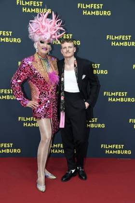 Johannes Hegemann and Olivia Jones at the premiere of OLIVIA as part of the Filmfest Hamburg in Hamburg on 29 09 2025