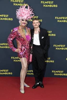 Johannes Hegemann and Olivia Jones at the premiere of OLIVIA as part of the Filmfest Hamburg in Hamburg on 29 09 2025