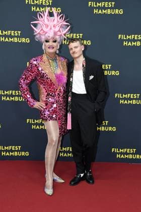Johannes Hegemann and Olivia Jones at the premiere of OLIVIA as part of the Filmfest Hamburg in Hamburg on 29 09 2025