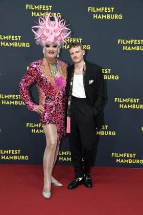 Johannes Hegemann and Olivia Jones at the premiere of OLIVIA as part of the Filmfest Hamburg in Hamburg on 29 09 2025