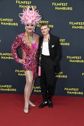 Johannes Hegemann and Olivia Jones at the premiere of OLIVIA as part of the Filmfest Hamburg in Hamburg on 29 09 2025