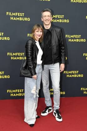 Steffen Hallaschka with his wife Anne Kathrin Hallaschka at the OLIVIA premiere as part of the Hamburg Film Festival in Hamburg on 29 09 2025