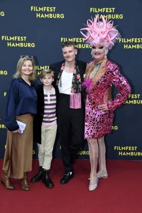 Annette Frier, Johannes Hegemann and Olivia Jones at the OLIVIA premiere as part of the Filmfest Hamburg in Hamburg on 29 09 2025