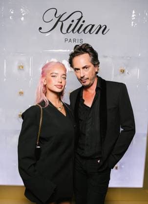 Sab Zada et Kilian Hennessy à la soirée Kilian Paris au Plaza Athénée en marge de la fashion week Collection Femme Prêt à Porter Printemps Eté 2026 à Paris PFW le 29 septembre 2025 Sam Delpechage Celebs attend the Kilian Paris Angels Share Launch Party as part of Paris Fashion Week on September 29, 2025 in Paris France  Copyright: xSamxDelpechx xBestimagexSamxDelpechx xBestimagex