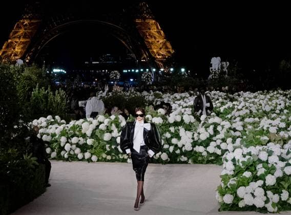 Paris fashion week Womenwear sprint summmer SAINT LAURENT sylvie lefort photography MAXPPP 29 09 2025 @sylvie Lefort Photography MAXPPP 29 09 25 Models present creations from the SPRINT SUMMER 2025 2026 Womenswear collection by SAINT LAURENT during the Paris Fashion Week, in Paris, France 29th September 2025 The presentation of the Womens collections from september 29th to october 7th 25  Copyright: xMAXPPPxsylviexlefortxphotographyx LFR202509309882 LFR202509309882