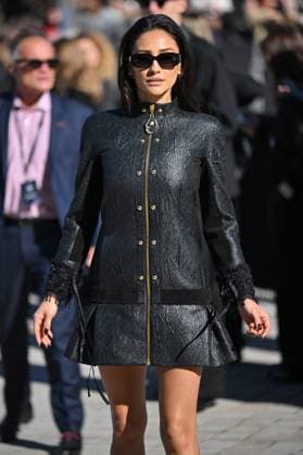 PFW Louis Vuitton Outside Arrivals Shay Mitchell arriving at Louis Vuitton Fashion Show during Paris Fashion Week in Paris, France on September 30, 2025. Photo by Julien Reynaud APS-Medias ABACAPRESS.COM Paris France  Copyright: xReynaudxJulien APS-Medias ABACAx