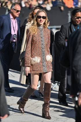 PFW Louis Vuitton Outside Arrivals Guest arriving at Louis Vuitton Fashion Show during Paris Fashion Week in Paris, France on September 30, 2025. Photo by Julien Reynaud APS-Medias ABACAPRESS.COM Paris France  Copyright: xReynaudxJulien APS-Medias ABACAx