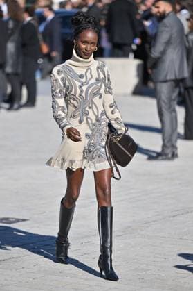 PFW Louis Vuitton Outside Arrivals Lous And The Yakuza arriving at Louis Vuitton Fashion Show during Paris Fashion Week in Paris, France on September 30, 2025. Photo by Julien Reynaud APS-Medias ABACAPRESS.COM Paris France  Copyright: xReynaudxJulien APS-Medias ABACAx