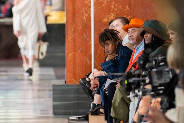 PFW - Louis Vuitton Front Row US actor and model Jaden Smith and Christian Louboutin during Louis Vuitton fashion show for the Women Ready-to-wear Spring-Summer 2026 collection as part of the Paris Fashion Week, in Paris on September 30, 2025.Photo by Eliot Blondet ABACAPRESS.COM Paris France France  Copyright: xBlondetxEliot ABACAx