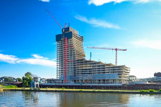 Construction site at the Elbtower in the Hafencity of Hamburg, Germany ** NUR FUER REDAKTIONELLE ZWECKE ** EDITORIAL USE ONLY **