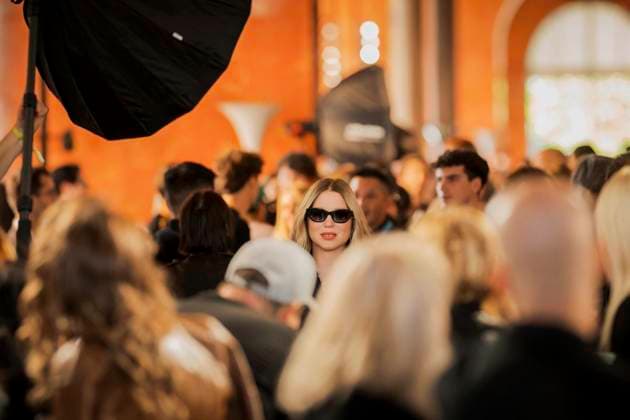PFW - Louis Vuitton Front Row Lea Seydoux at the Louis Vuitton fashion show as part of Spring Summer 2026 Paris Fashion Week held at The Louvre on September 30, 2025 in Paris, France. Photo by Eliot Blondet ABACAPRESS.COM Paris France France  Copyright: xBlondetxEliot ABACAx