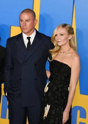 Los Angeles Premiere Of Paramount Pictures Roofman LOS ANGELES, CALIFORNIA - SEPTEMBER 29: (L-R) Channing Tatum and Kirsten Dunst attend the Los Angeles Premiere of Paramount Pictures Roofman at Paramount Theatre on September 29, 2025 in Los Angeles, California., Credit:Jeffrey Mayer Avalon United States, CA, Los Angeles, Paramount Theater at Paramount S  Copyright: xJeffreyxMayerx xAvalonx 1041905712