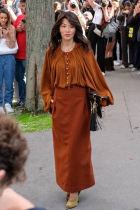 PFW - Celebs At Lanvin Tina Leung at the Lanvin fashion show as part of Spring Summer 2026 Paris Fashion Week held on September 30, 2025 in Paris, France. Photo by Robin Psaila ABACAPRESS.COM Paris France  Copyright: xPsailaxRobin ABACAx