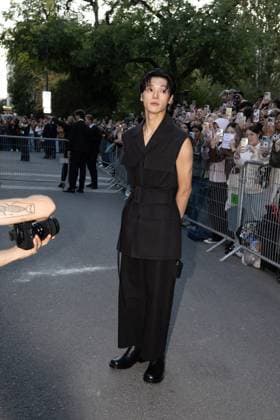 Wooyoung Ateez au défilé Courrèges Collection Prêt à Porter Printemps Été 2026 lors de la Fashion Week de Paris PFW , le 30 septembre 2025 Jeremy MELLOUL Bestimage Celebrities at Courrèges Fashion Show Ready to Wear Collection Spring Summer 2026 during Paris Fashion Week on 30th, September, 2025  Copyright: xJeremyxMelloulx xBestimagexJeremyxMelloulx xBestimagex