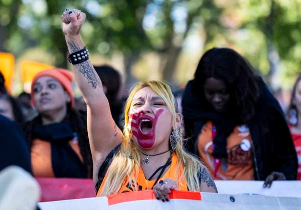 September 30, 2025, Montreal, Qc, Canada: People participate in National Day for Truth and Reconciliation, in Montreal on Tuesday, Sept. 30, 2025. Montreal Canada  - ZUMAc35_ 20250930_zaf_c35_063 Copyright: xChristopherxKatsarovx