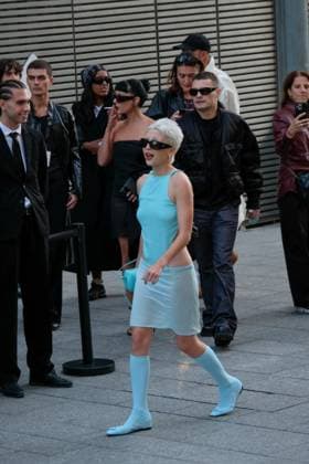 PFW - Celebs At Courreges Show Emma Chamberlain at the Courreges fashion show as part of Spring Summer 2026 Paris Fashion Week held at Le Carreau du Temple on September 30, 2025 in Paris, France. Photo by Robin Psaila ABACAPRESS.COM Paris France  Copyright: xPsailaxRobin ABACAx