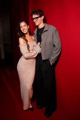 Léa Elui and her partner Scott Morton at the Etam Live Show 2025 J ETAM fashion show at the Palais Brongniart in Paris on September 30, 2025 Veeren Perusseau Bestimage Celebs at the Etam Live Show 2025 JETAM fashion show at the Palais Brongniart in Paris on September 30, 2025 Paris France  Copyright: xVeeren-Perusseau BestimagexVeeren-Perusseau Bestimagex