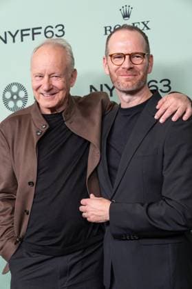 September 30, 2025, Bronx, New York, USA: Stellan Skarsgard and Joachim Trier attend screening of Sentimental Value during 63rd annual New York Film Festival at Alice Tully Hall in New York, NY on September 30, 2025. Bronx USA - ZUMAr339 20250930_znp_r339_058 Copyright: xLevxRadinx