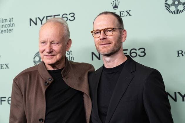 September 30, 2025, Bronx, New York, USA: Stellan Skarsgard and Joachim Trier attend screening of Sentimental Value during 63rd annual New York Film Festival at Alice Tully Hall in New York, NY on September 30, 2025. Bronx USA - ZUMAr339 20250930_znp_r339_061 Copyright: xLevxRadinx
