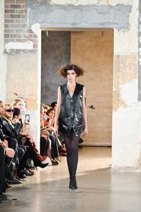 PFW - Pressiat Runway A model walks the runway during the Pressiat Womenswear Spring Summer 2026 show as part of Paris Fashion Week on September 30, 2025 in Paris, France. Photo by Jana Call me J ABACAPRESS.COM Paris Ile de France France  Copyright: xJanaxCallxmexJ ABACAx